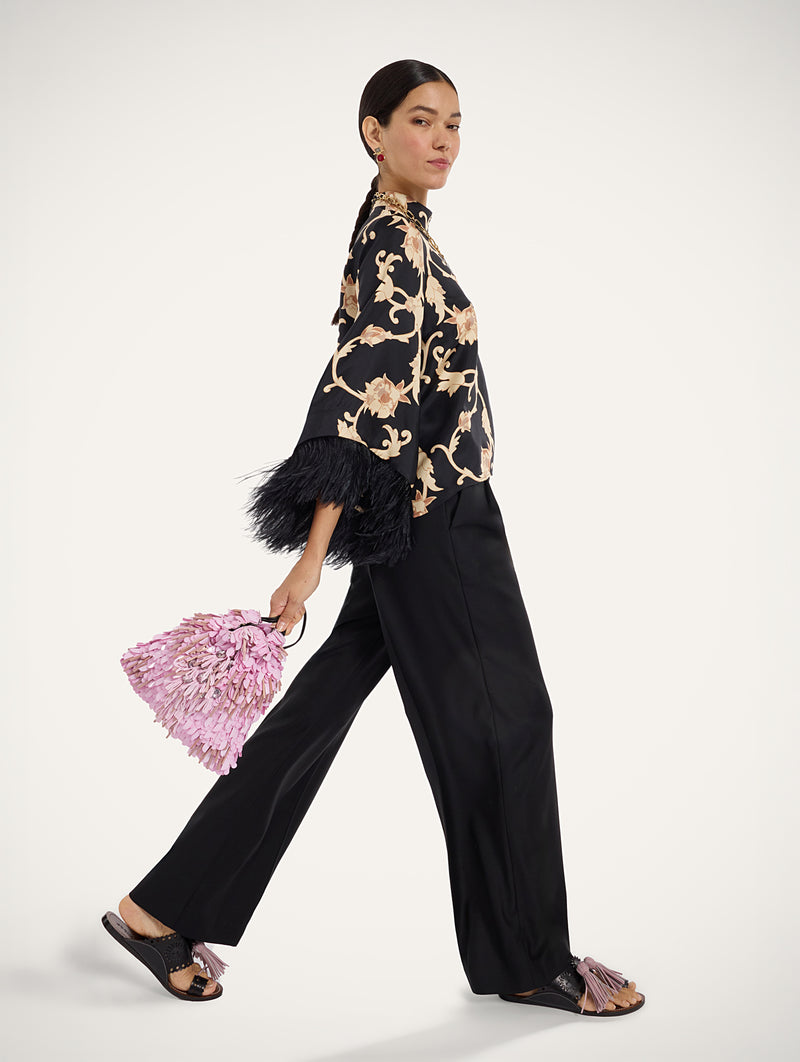 Make an Exit Top With Feathers in Buttercup