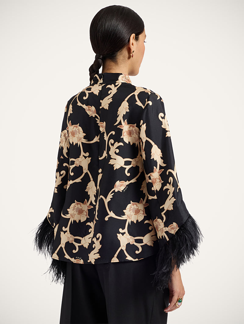 Make an Exit Top With Feathers in Buttercup