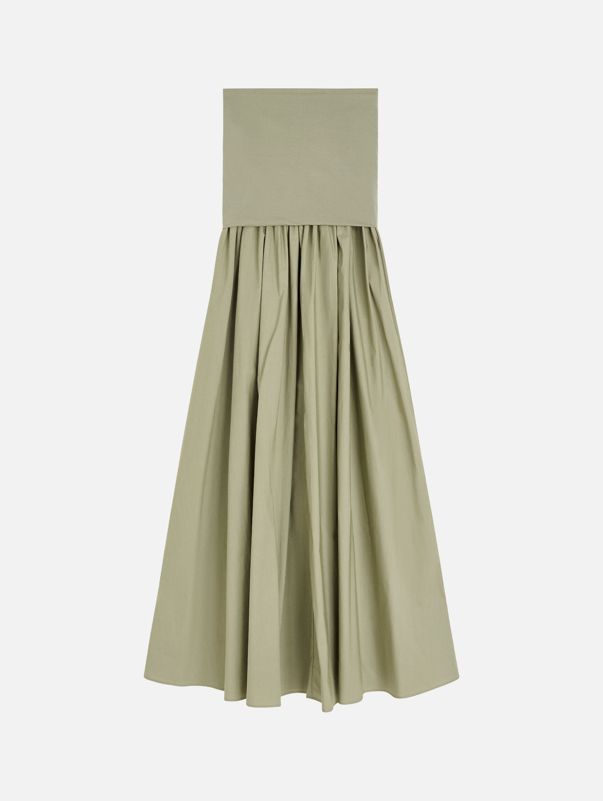 Marc Organic Cotton Maxi Dress in Deep Lichen Green