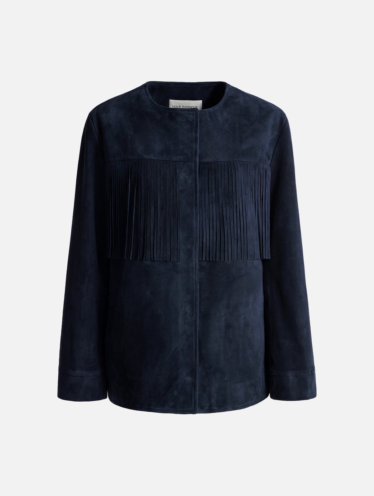 Marfa Suede Jacket in Navy