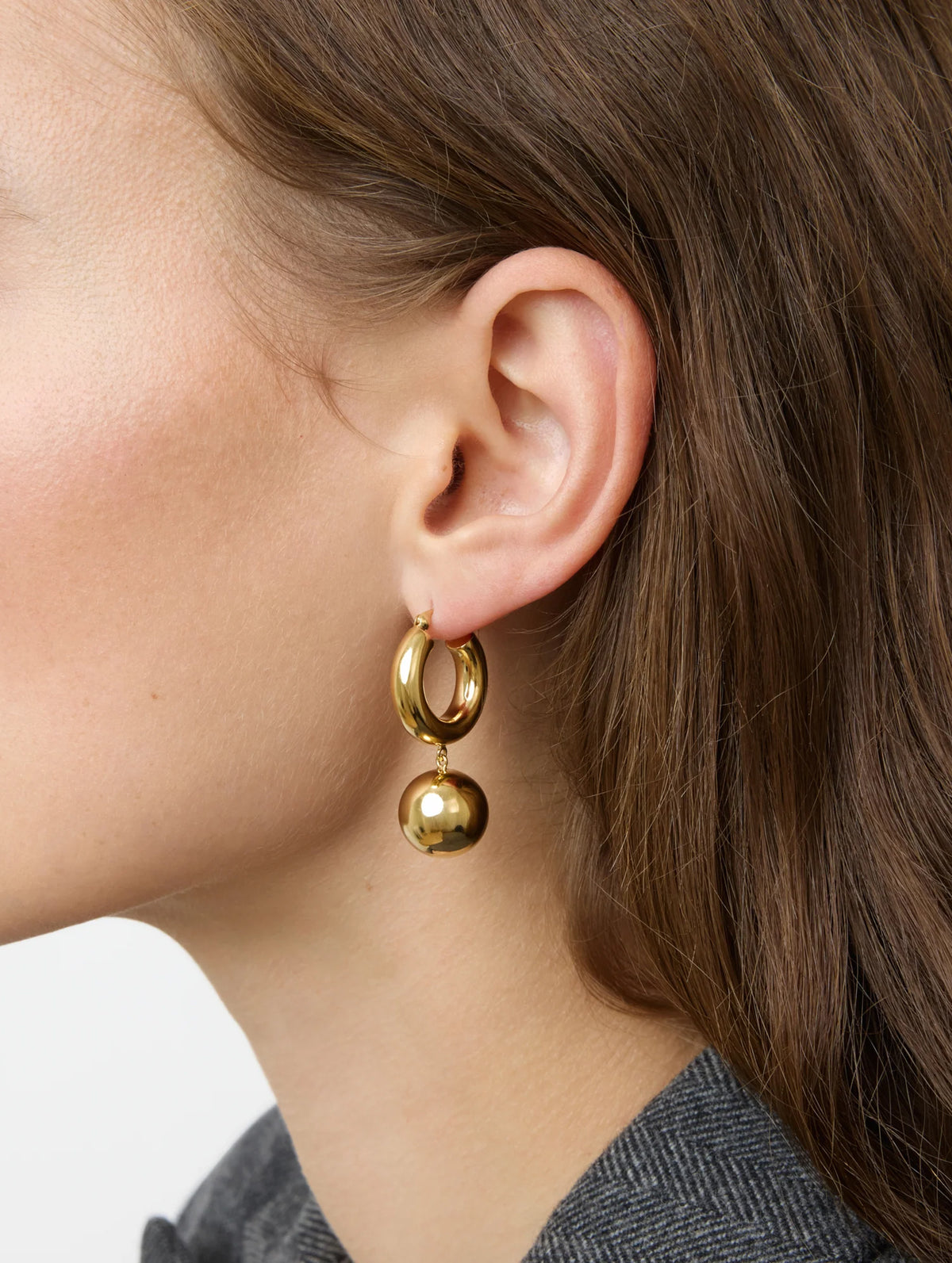 The Marie Earrings in Gold