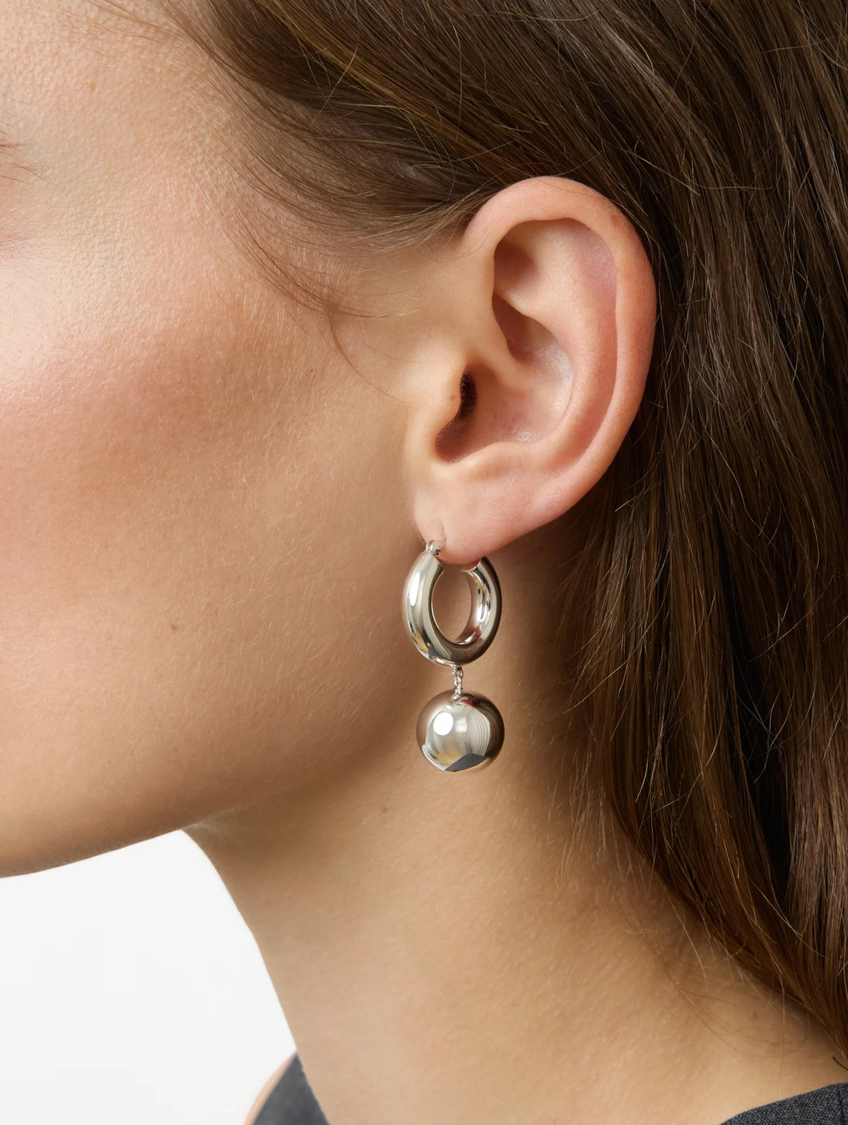 The Marie Earrings in Silver