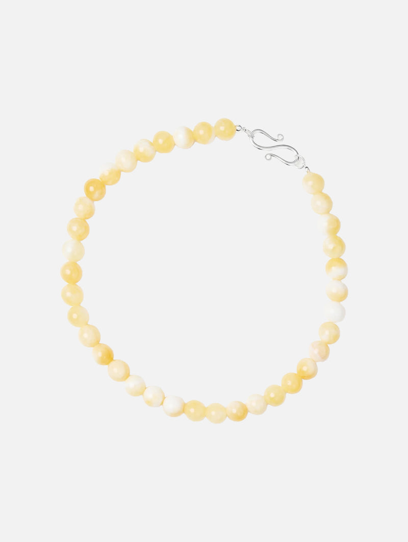 The Mary Necklace in Beige Topaz