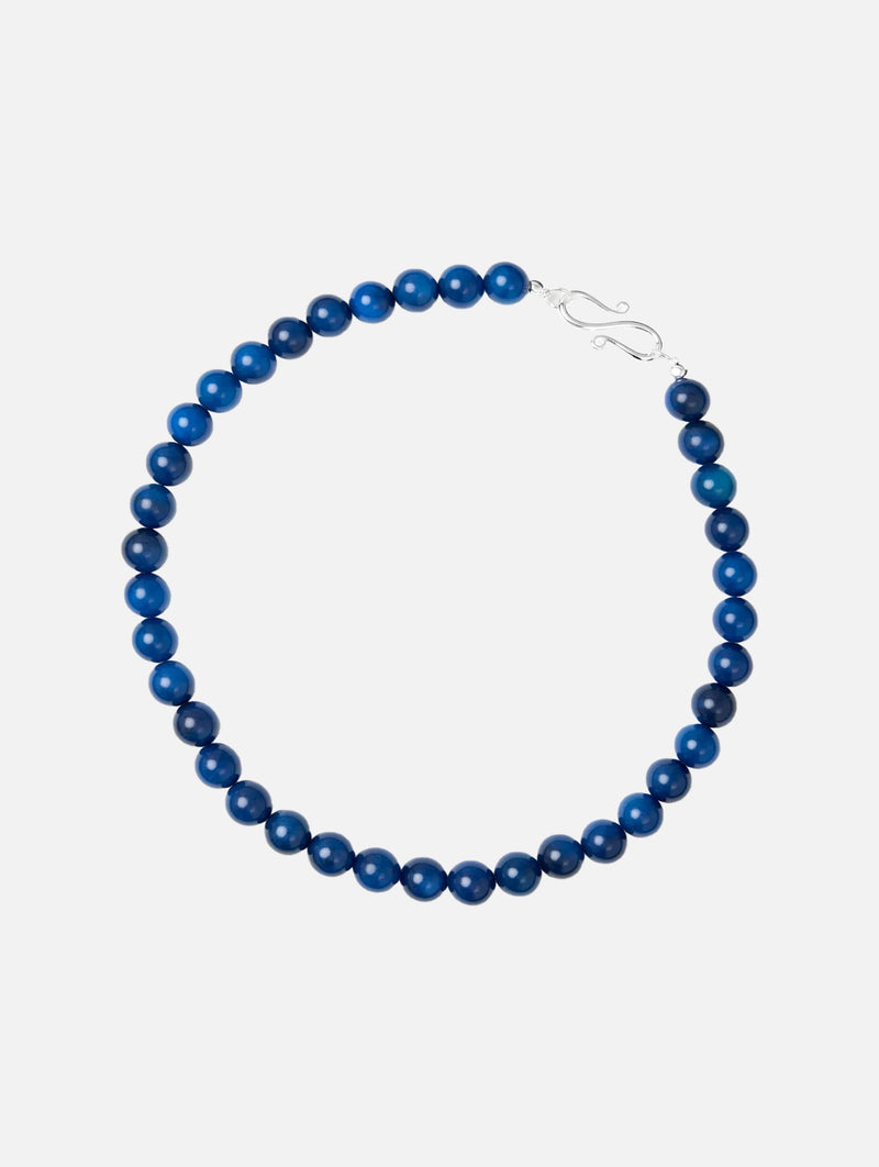 The Mary Necklace in Blue Dyed Jade