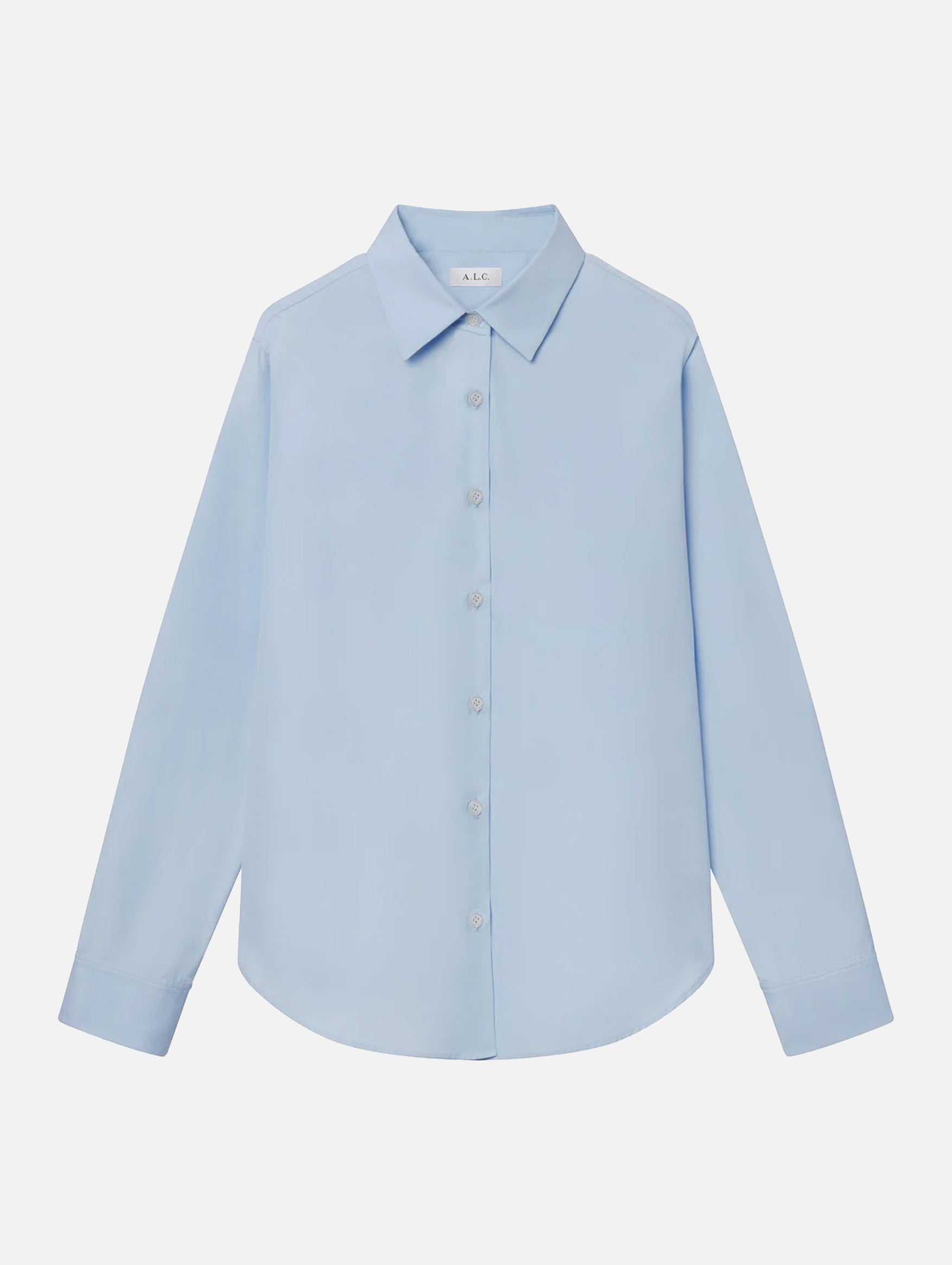 Mason Relaxed Cotton Shirt in French Blue