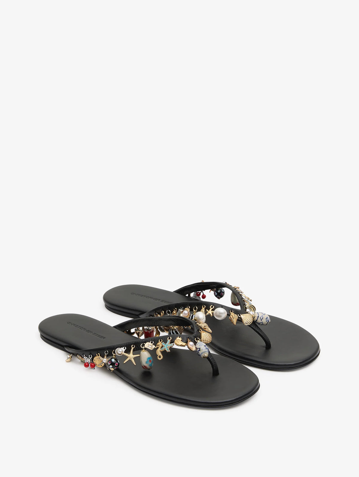 Memento Charm Flip Flop in Black