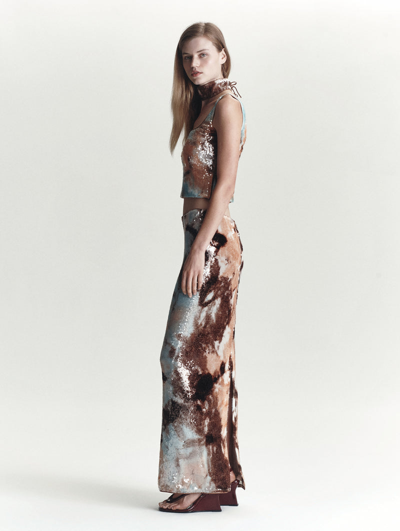 Mermaid Skirt in Ocean Mist