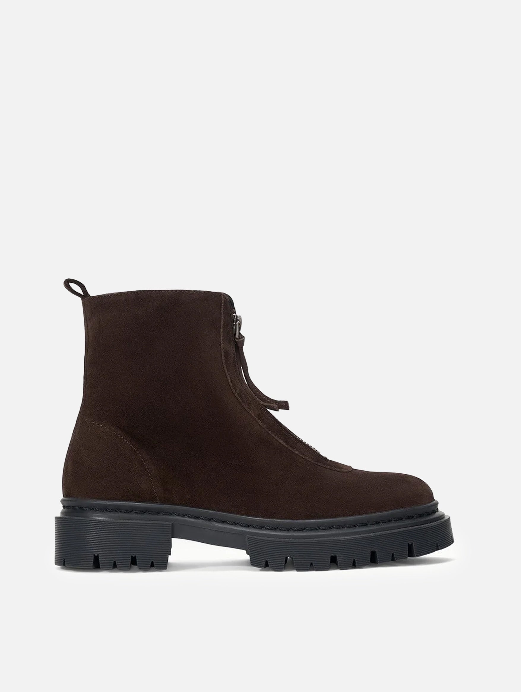 Miles Zip Ankle Boot in Espresso