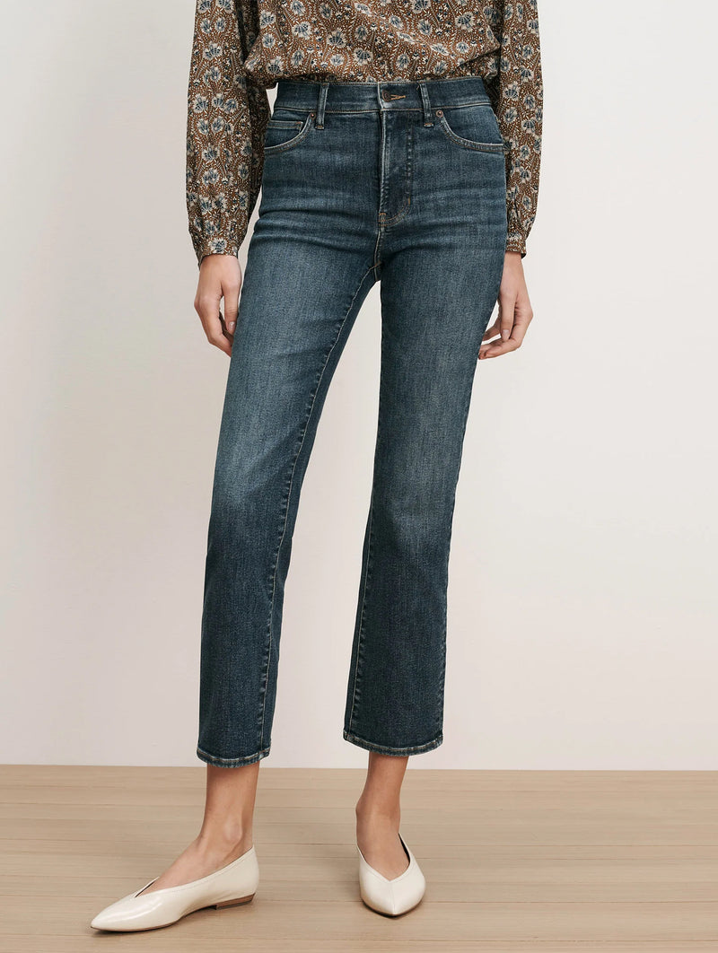 Milla Straight-Leg Jean in Roadside Blue