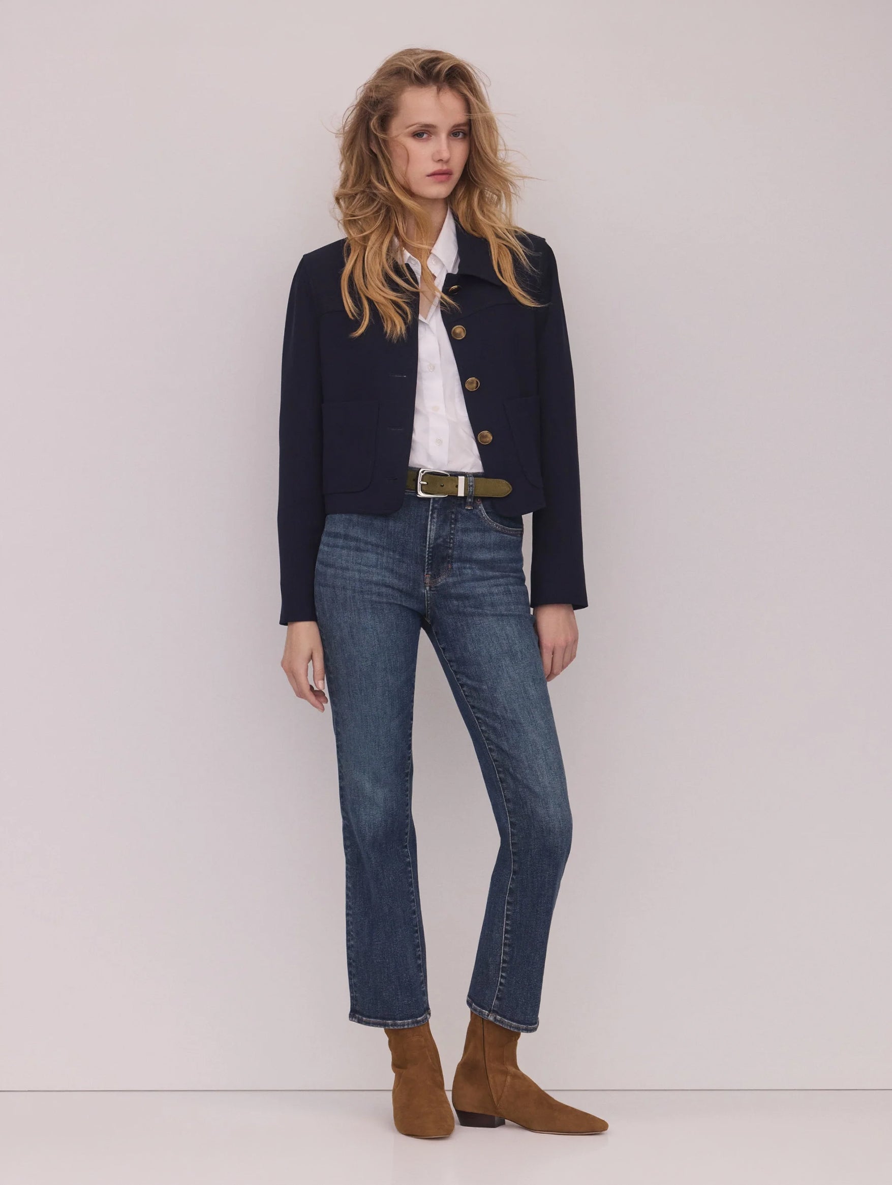 Milla Straight-Leg Jean in Roadside Blue