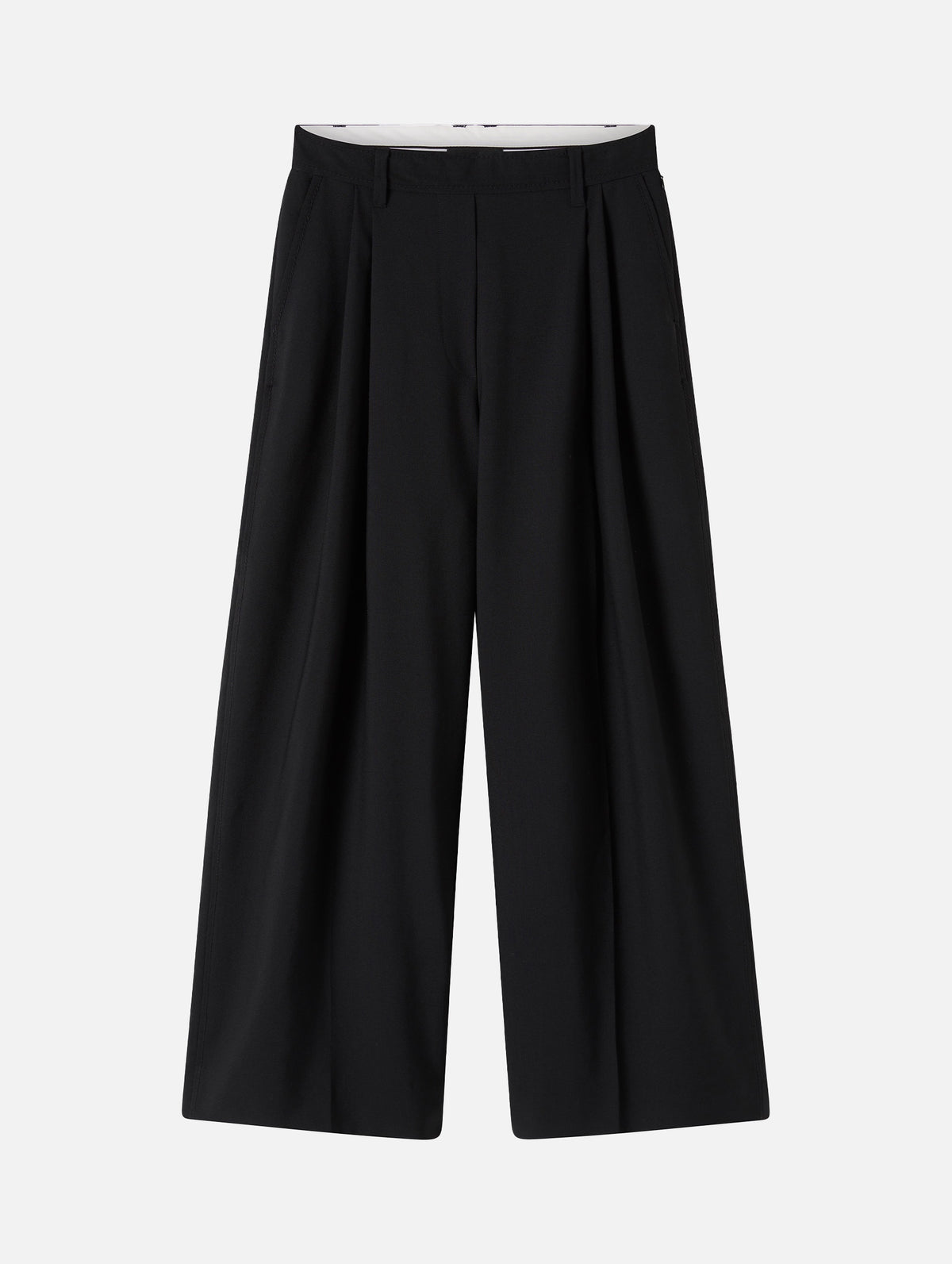 Mortimer Wide Leg Pant in Black