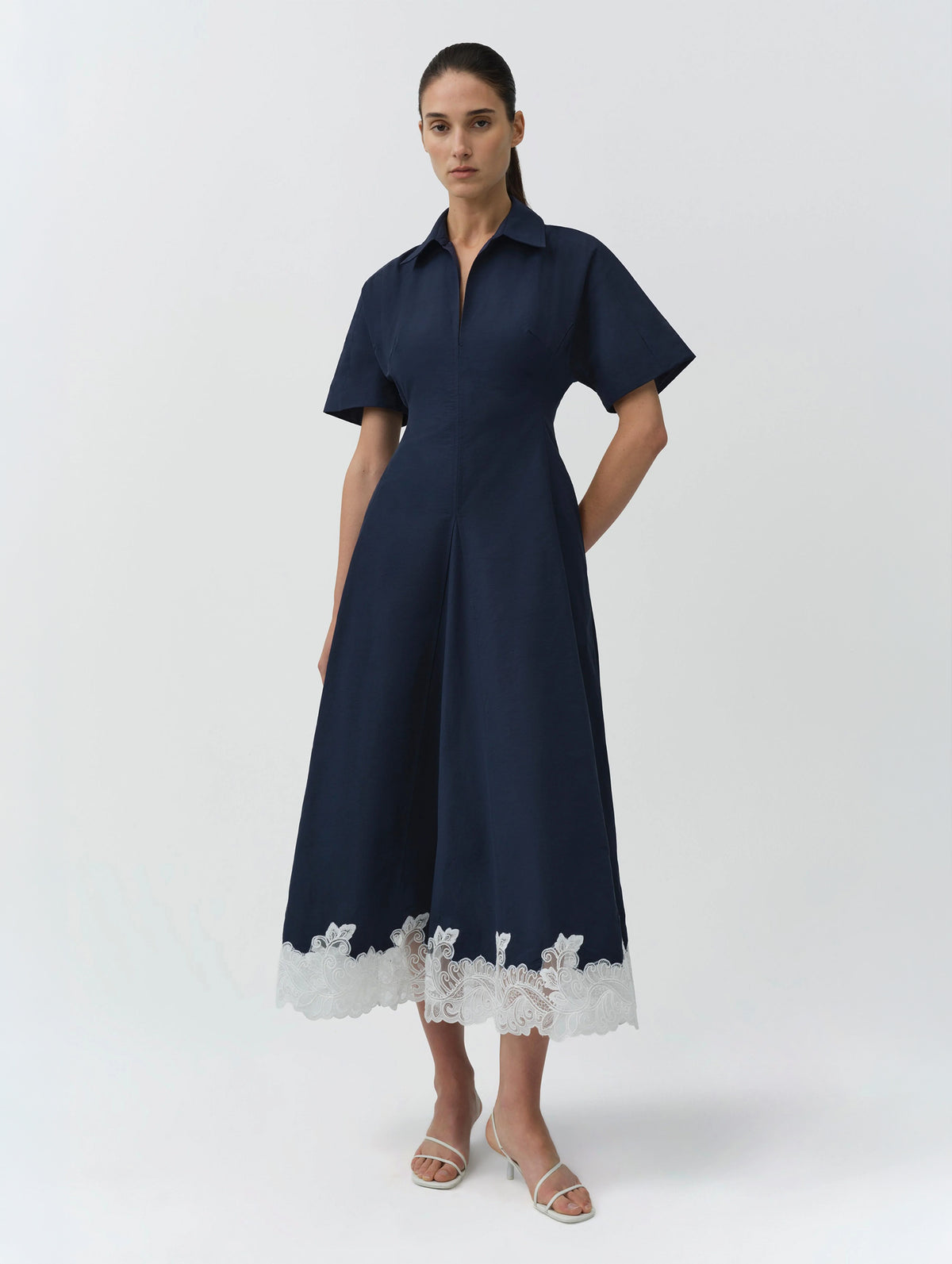 Nerris Midi Dress in Midnight Multi