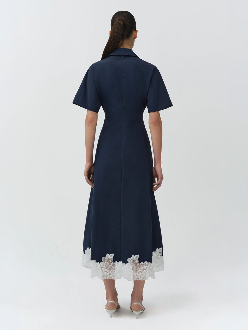 Nerris Midi Dress in Midnight Multi