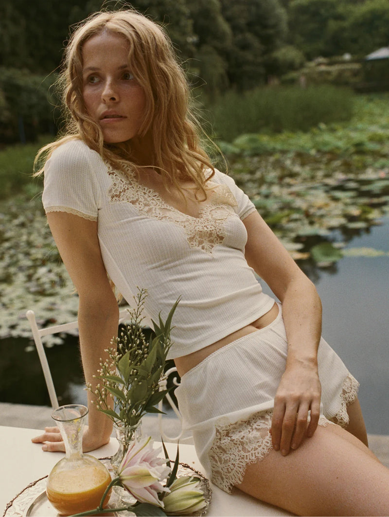 Nalia Tee in Salt