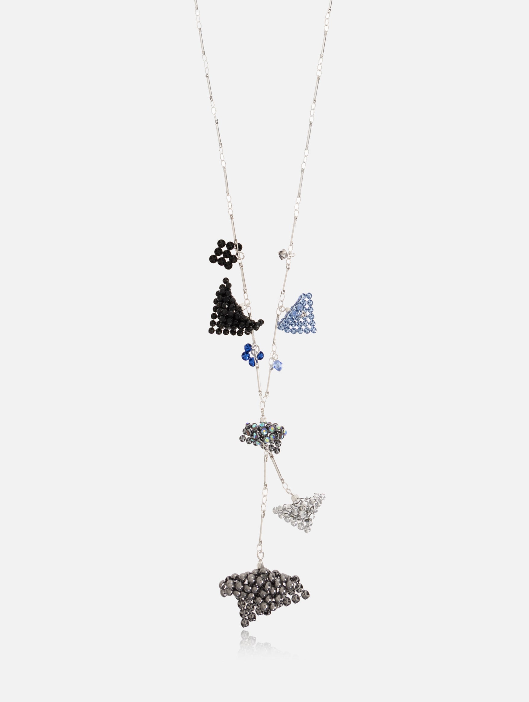 Necklace in Blue and Silver