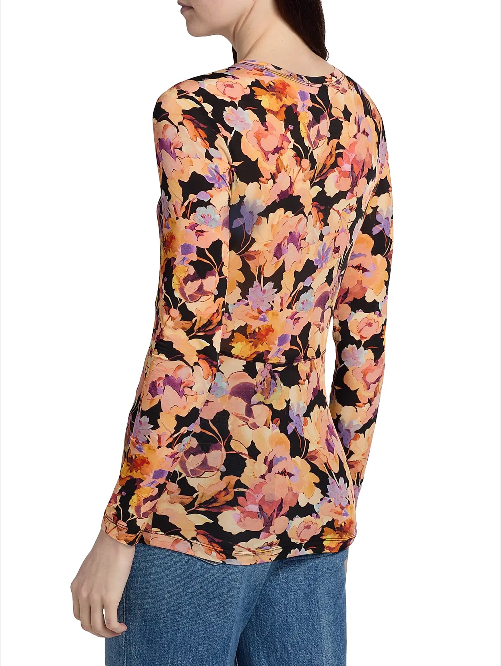 Neri Jersey Top in Night Bloom