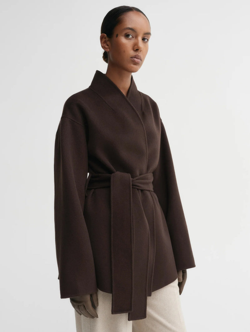 Noorie Double Coat in Chocolate