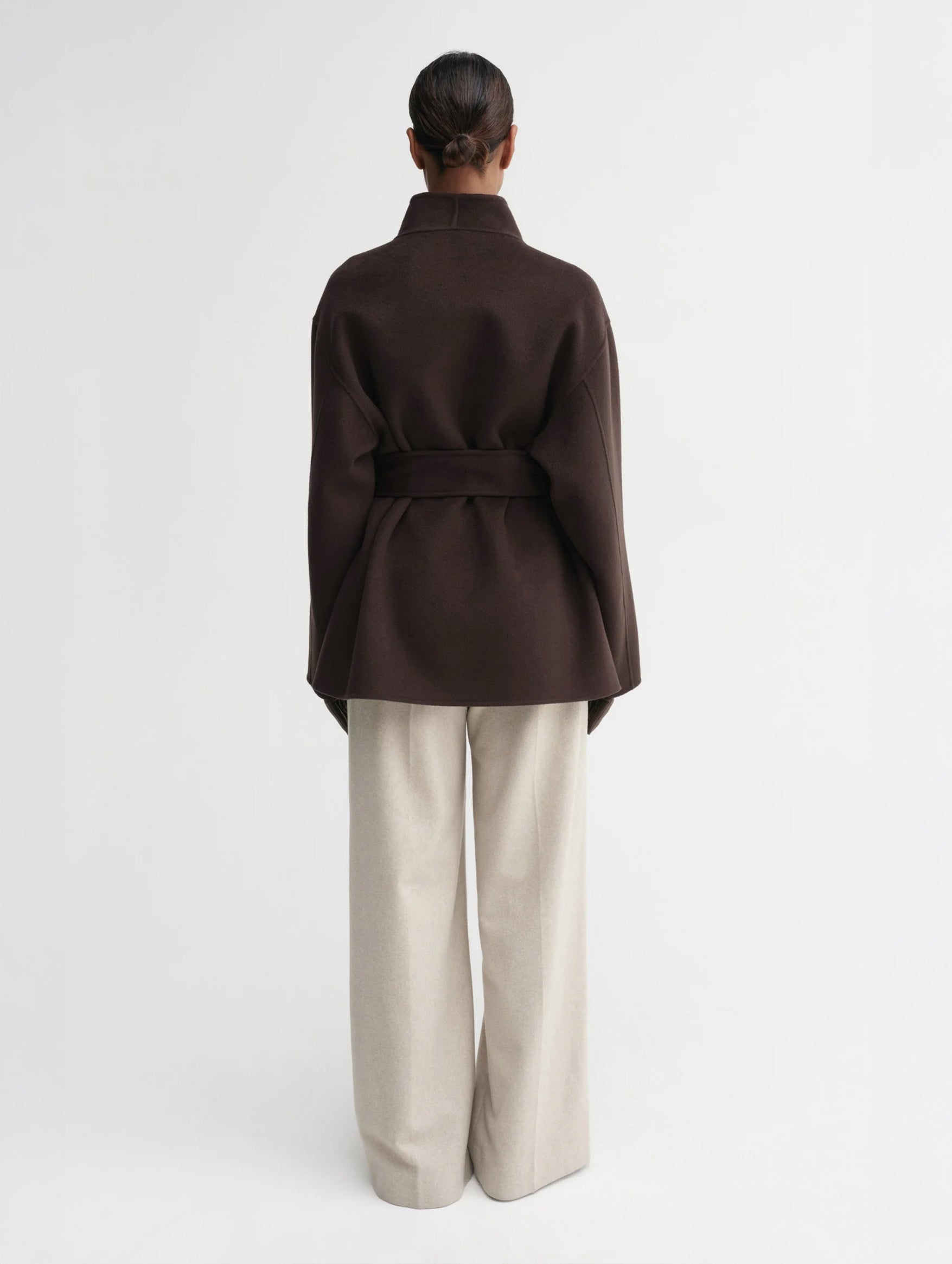 Noorie Double Coat in Chocolate