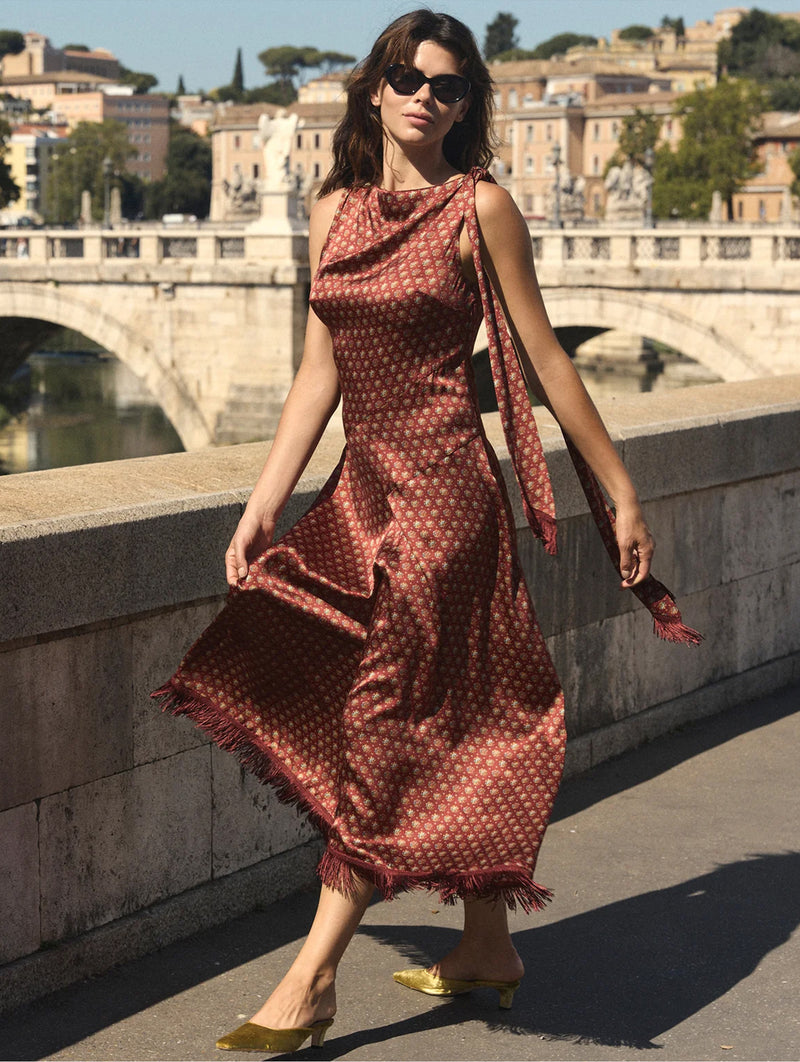 Nova Dress in San Sebastian Foulard