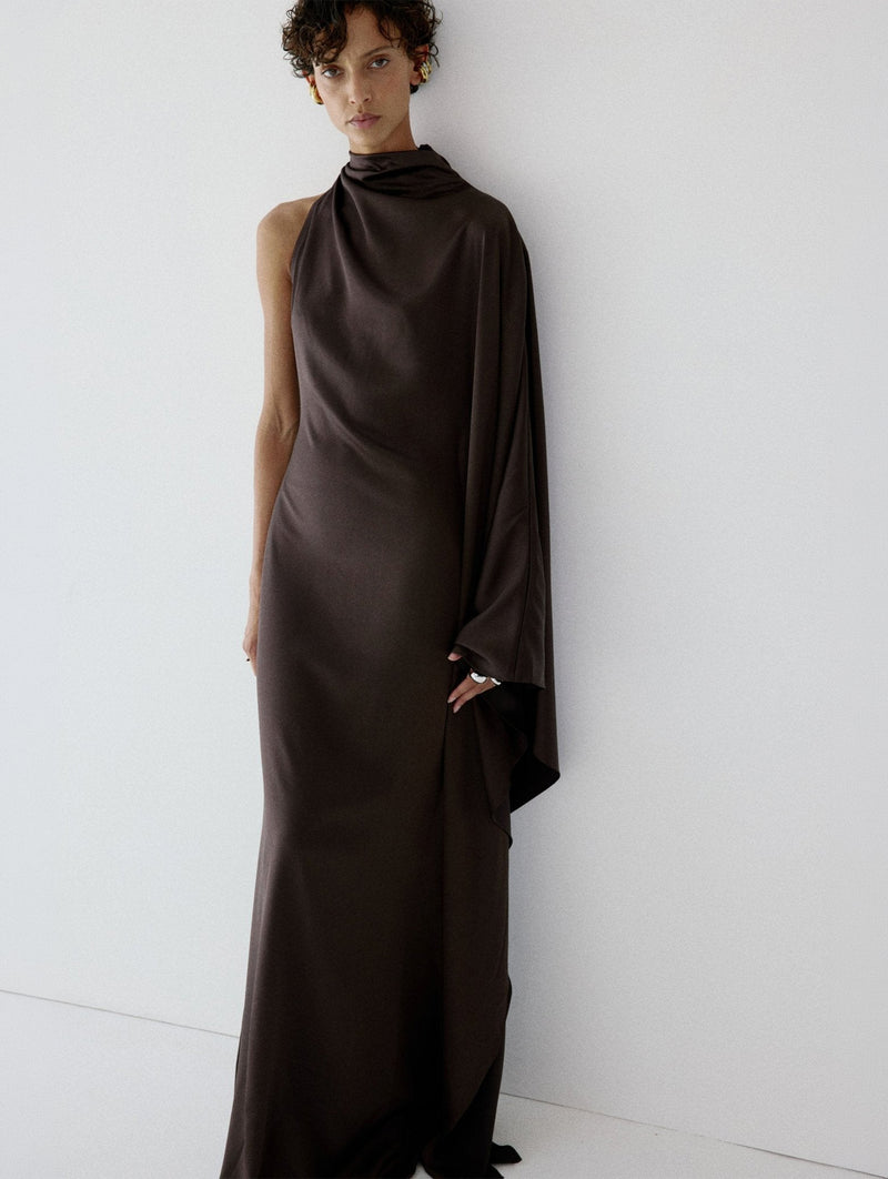 Odaluna Maxi Dress in Umber Brown