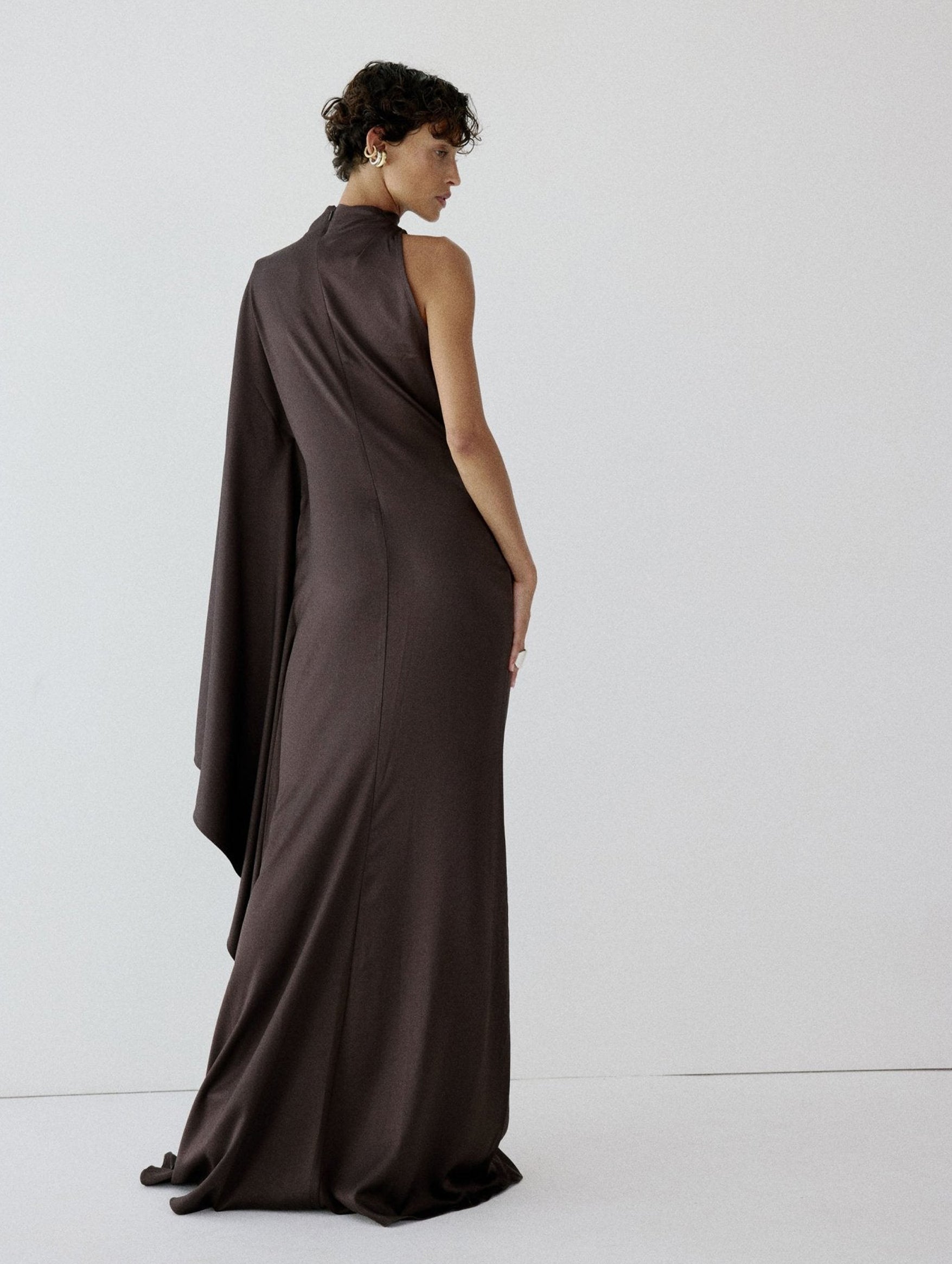 Odaluna Maxi Dress in Umber Brown