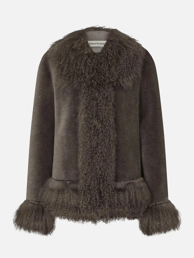 Olive Jacket in Minky