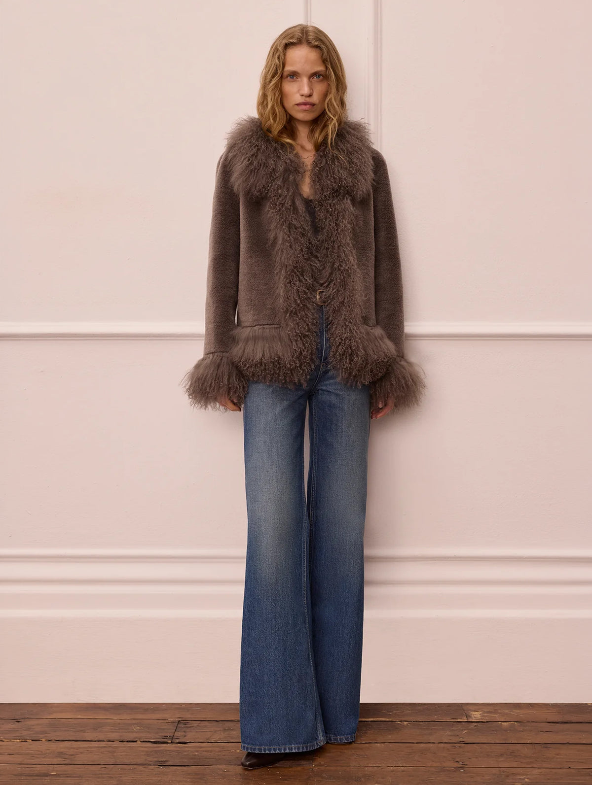 Olive Jacket in Minky