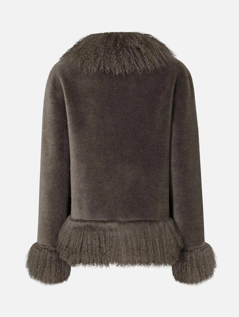 Olive Jacket in Minky