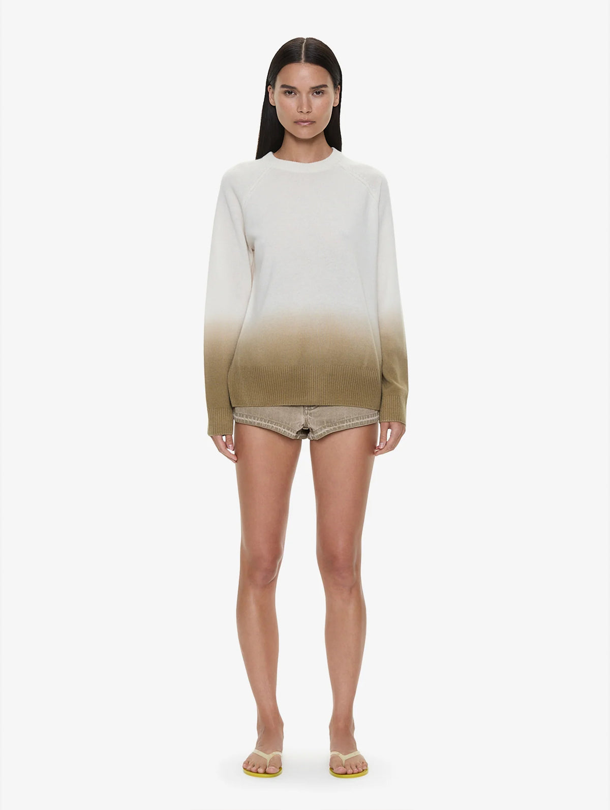 Ombre Monument Sweater in Chalk/Shore