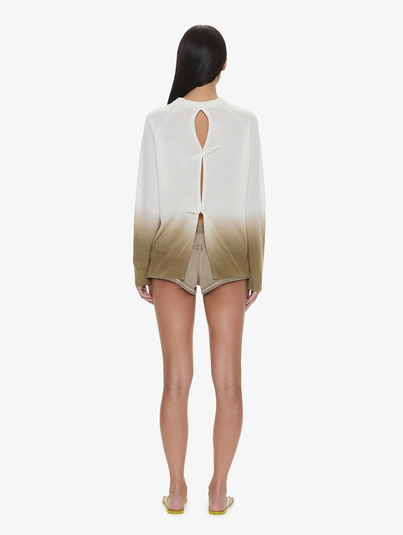 Ombre Monument Sweater in Chalk/Shore