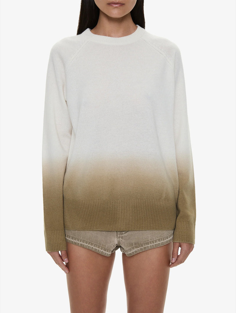 Ombre Monument Sweater in Chalk/Shore