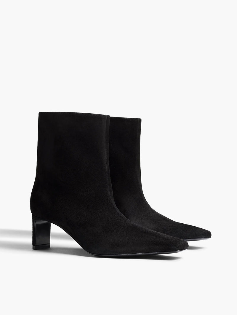 Ona Ankle Boot in Black Suede