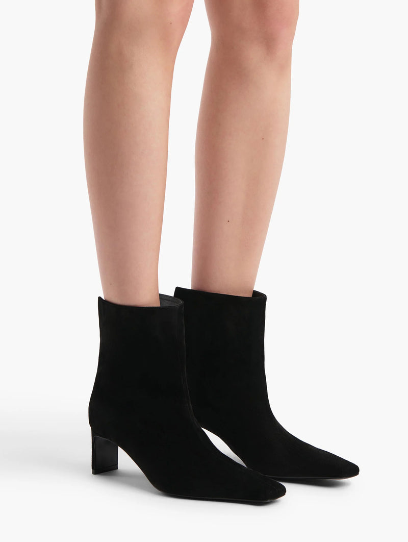 Ona Ankle Boot in Black Suede