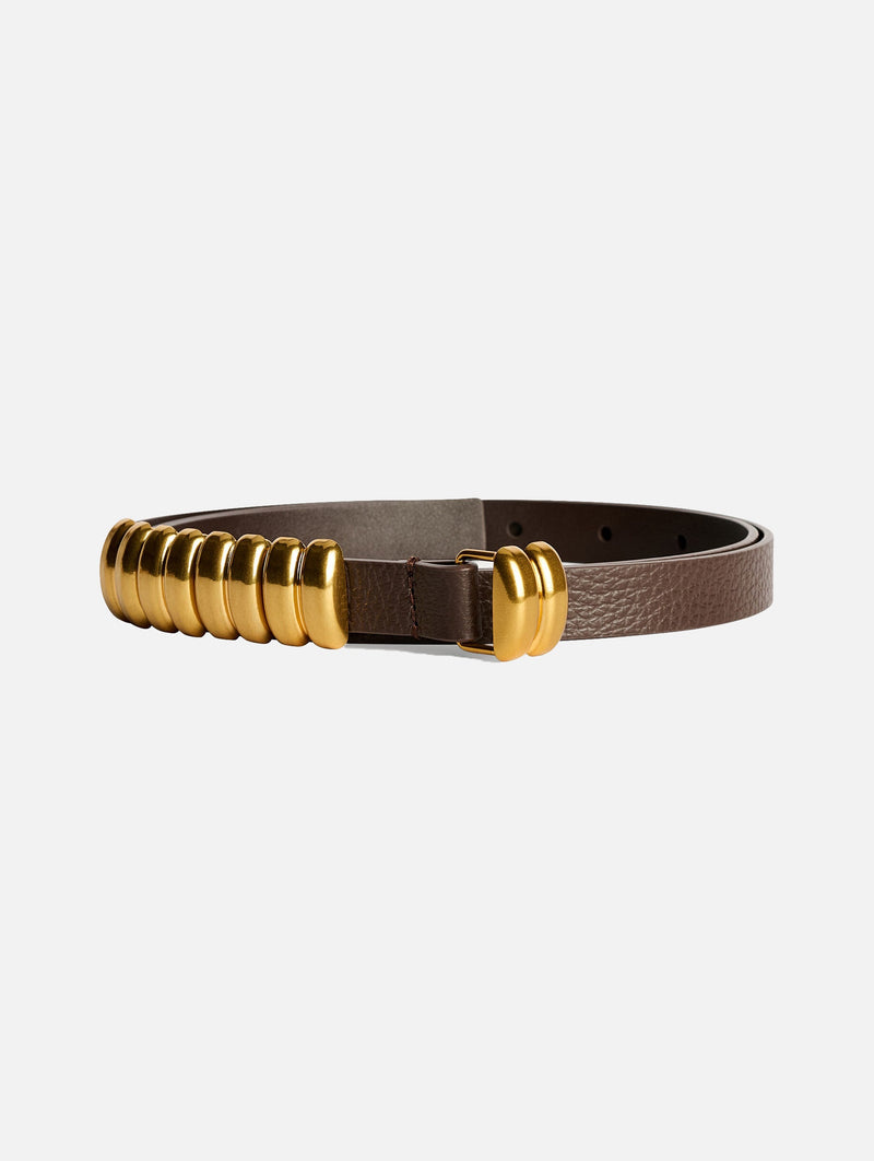 Ounlo Leather Belt in Carafe
