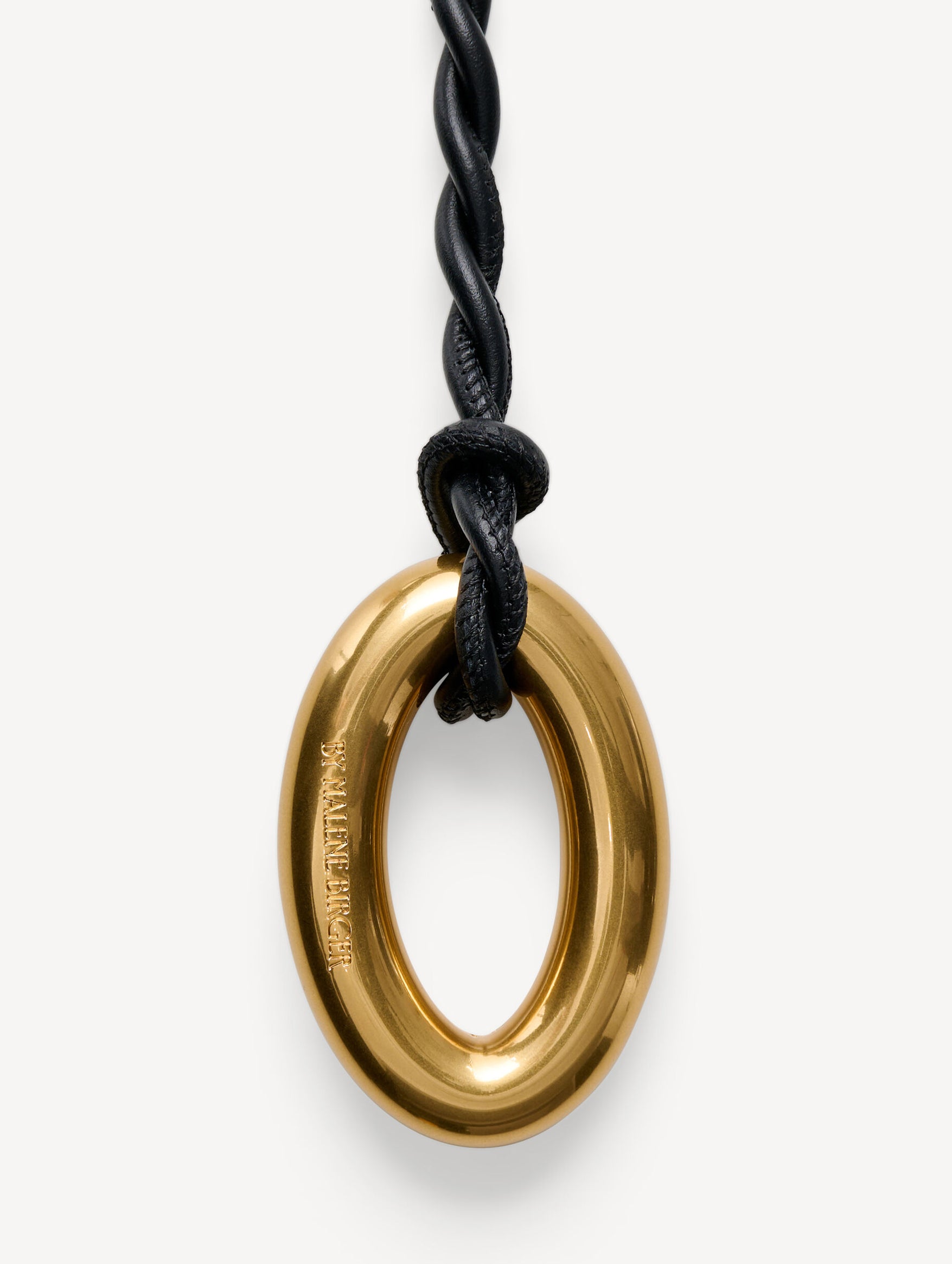 Ova Belt in Black and Gold