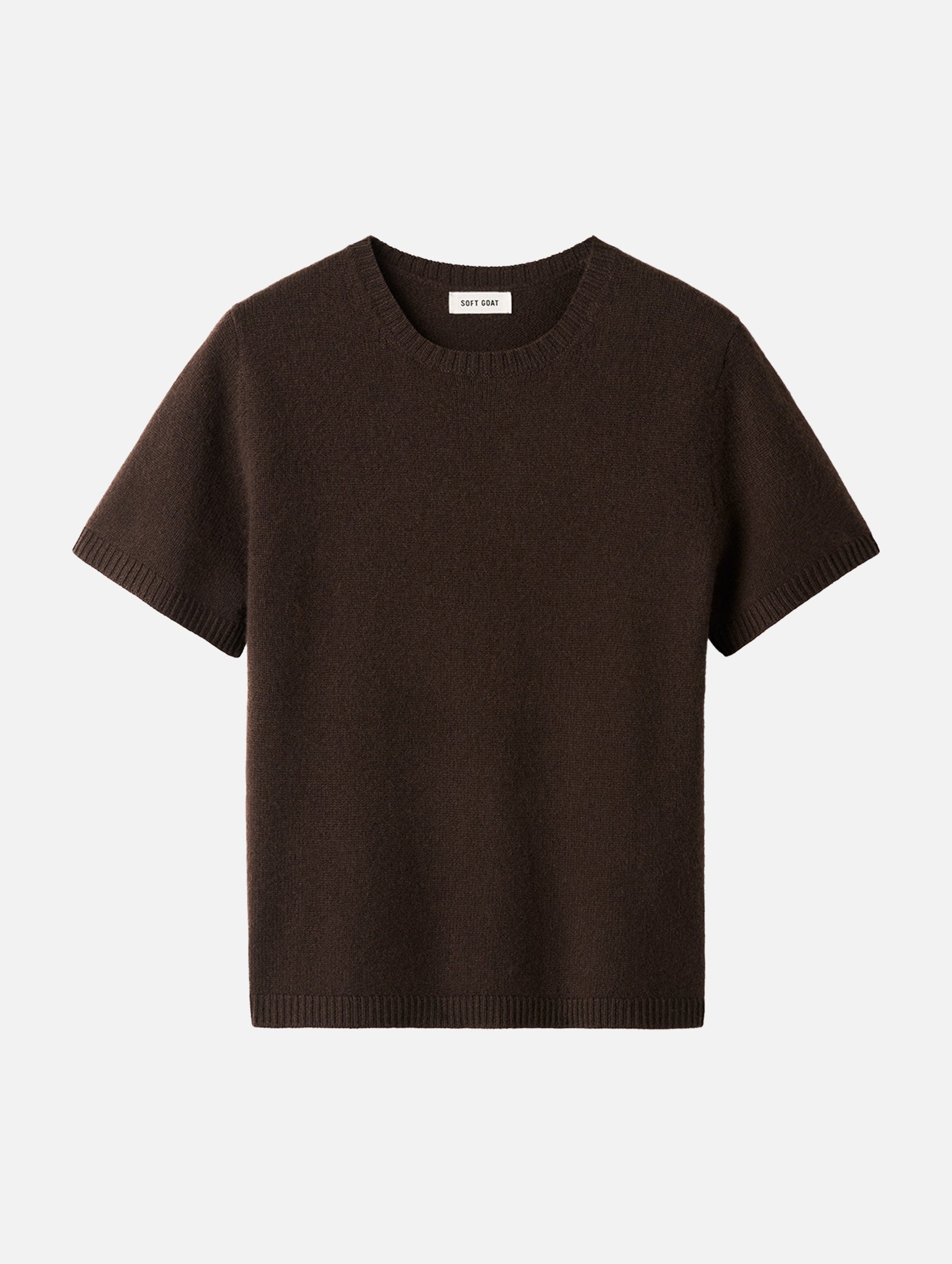 Oversized Cashmere T-Shirt in Mocha
