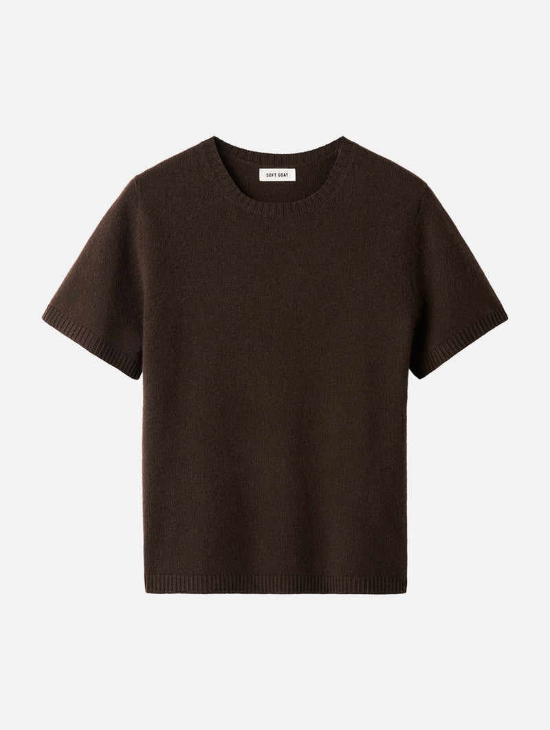 Oversized Cashmere T-Shirt in Mocha
