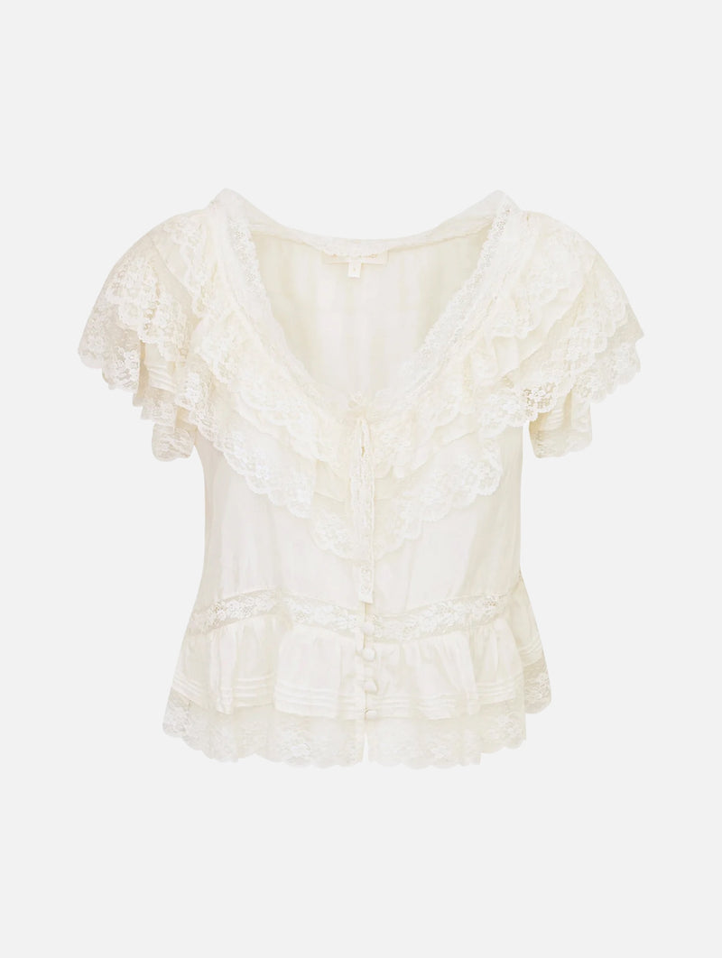Persine Top in Ivory