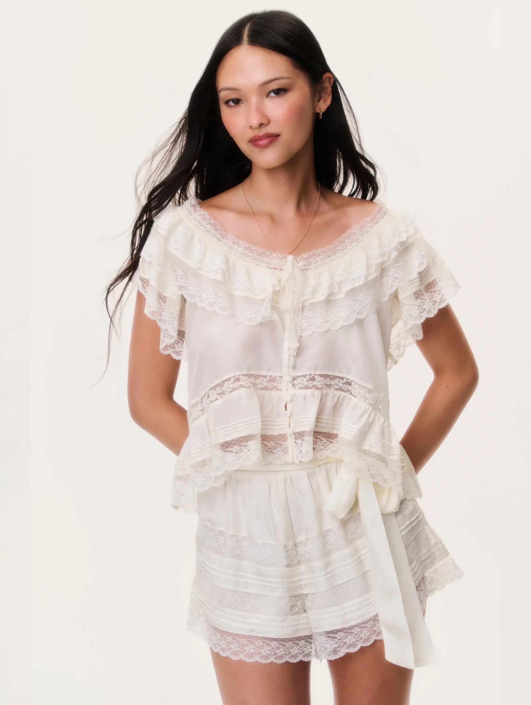 Persine Top in Ivory