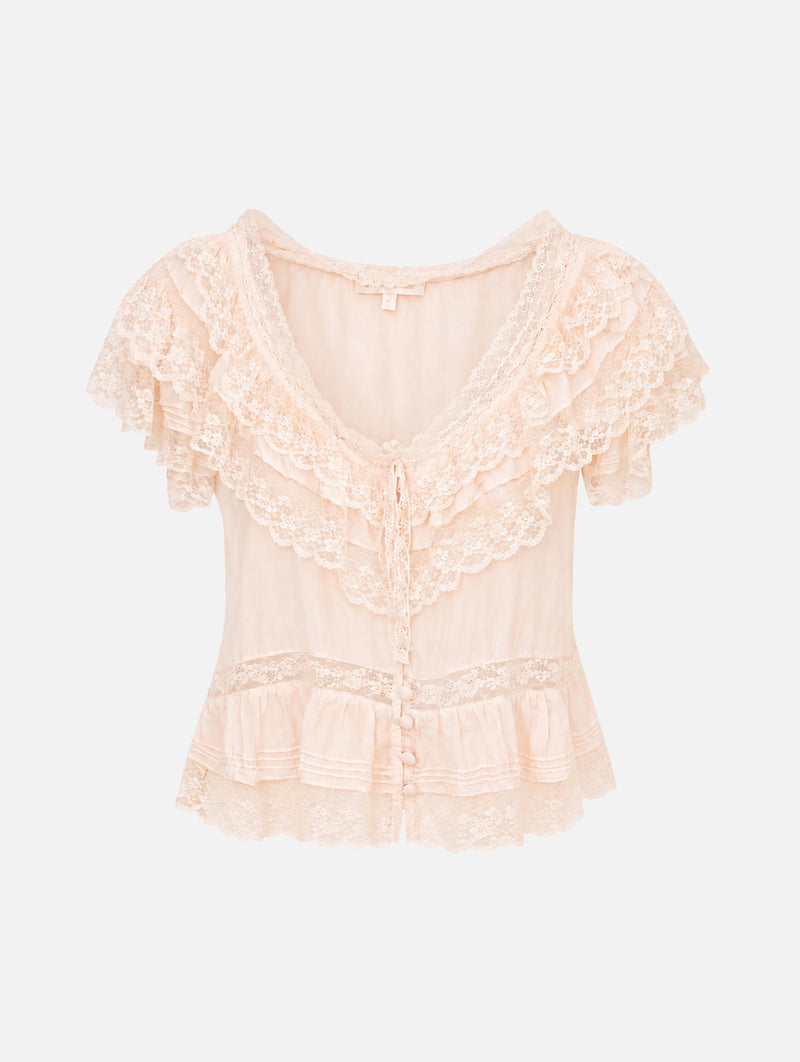 Persine Top in Petal Peach