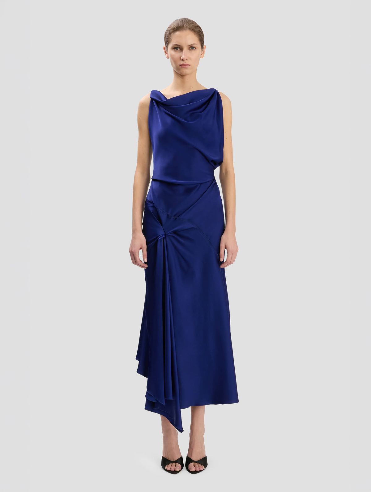 Posy Midi Dress in Eclipse