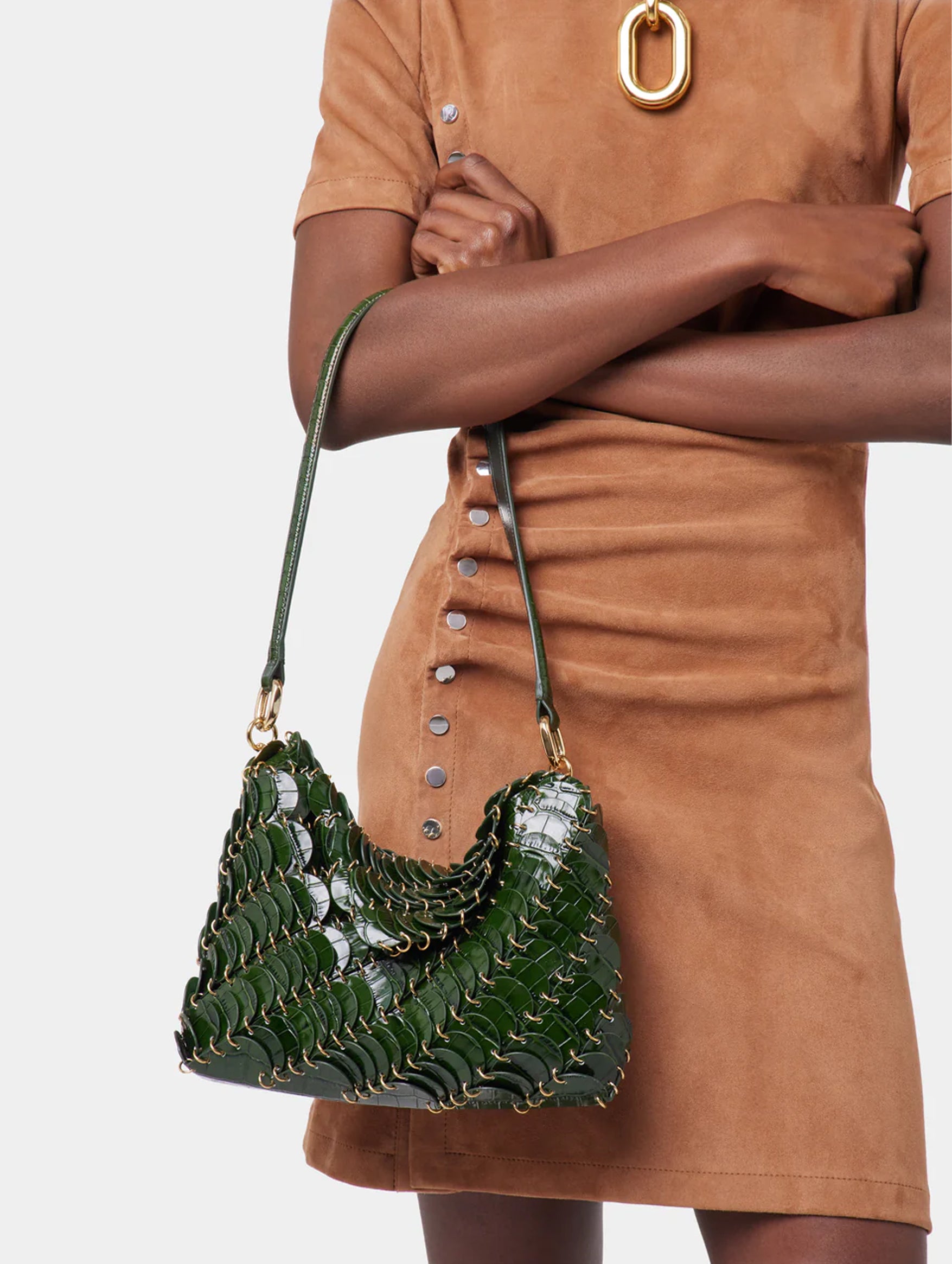 Paco Leather Bag in Green