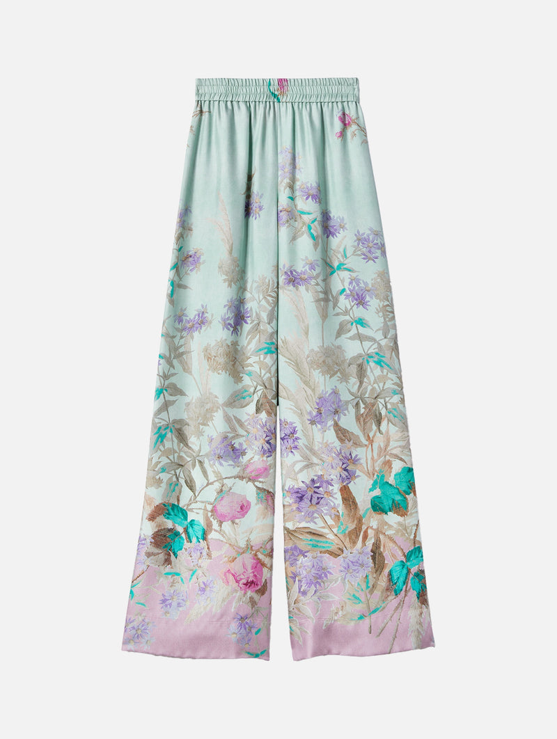 Palazzo Pants in Mint Heath Placée