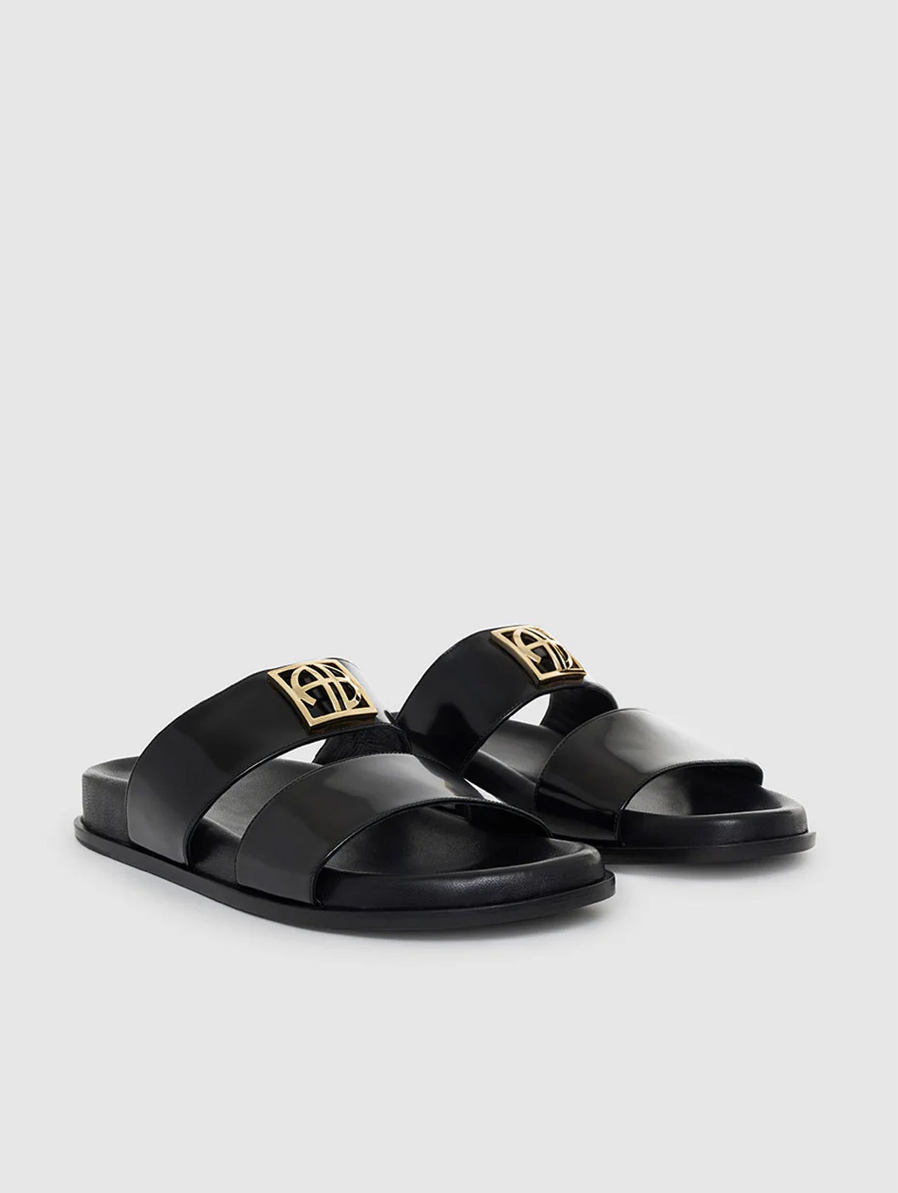 Parker Monogram Slides in Black