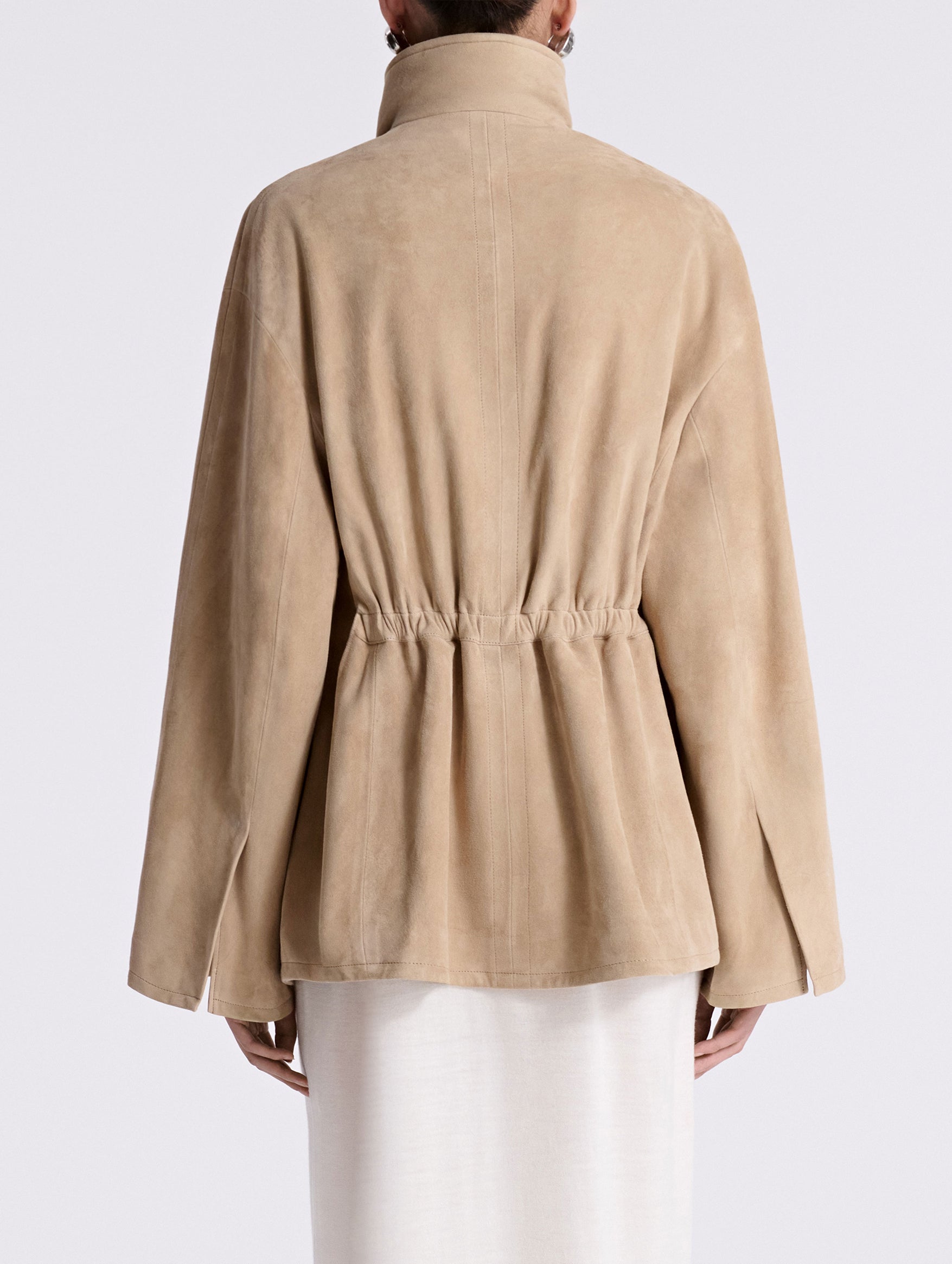 Passage Jacket in Creme Suede