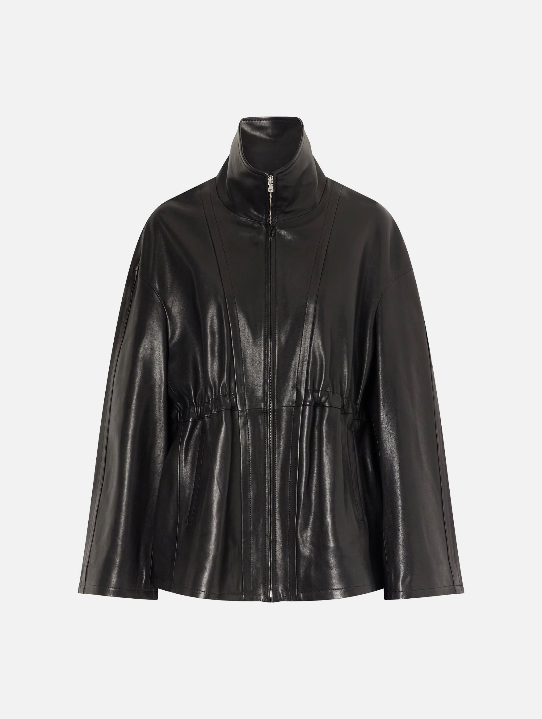 Passage Leather Jacket in Black