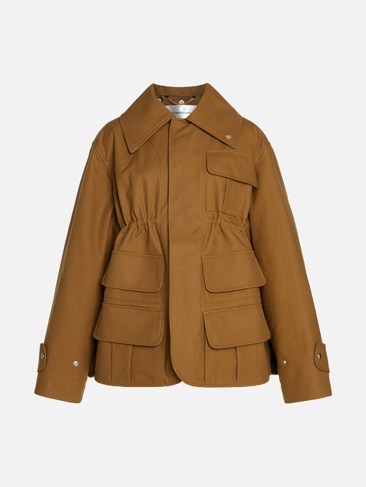 Patch Pocket Utility Jacket in Toffee