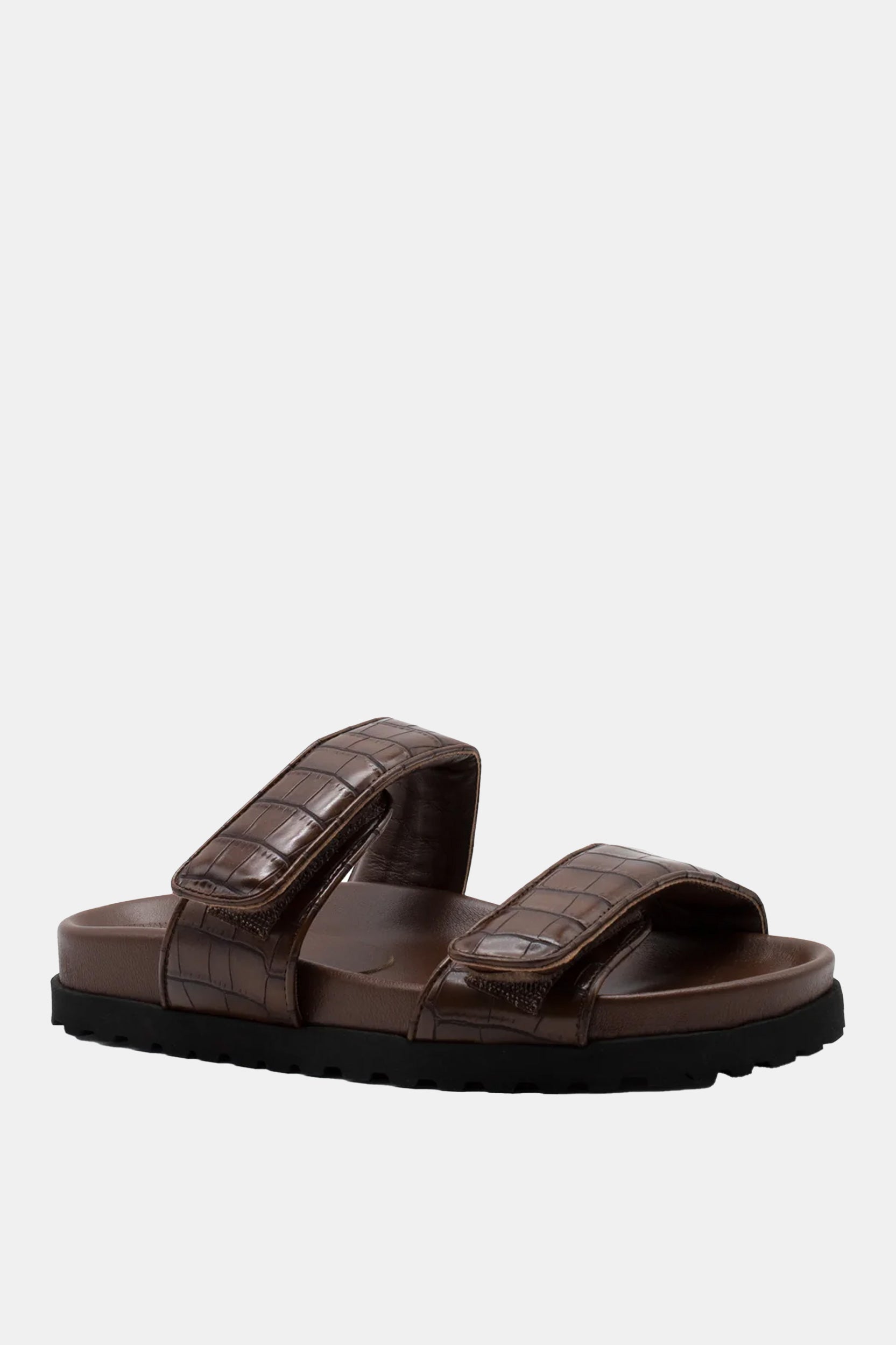 Perni 11 Croc Sandal in Chocolate