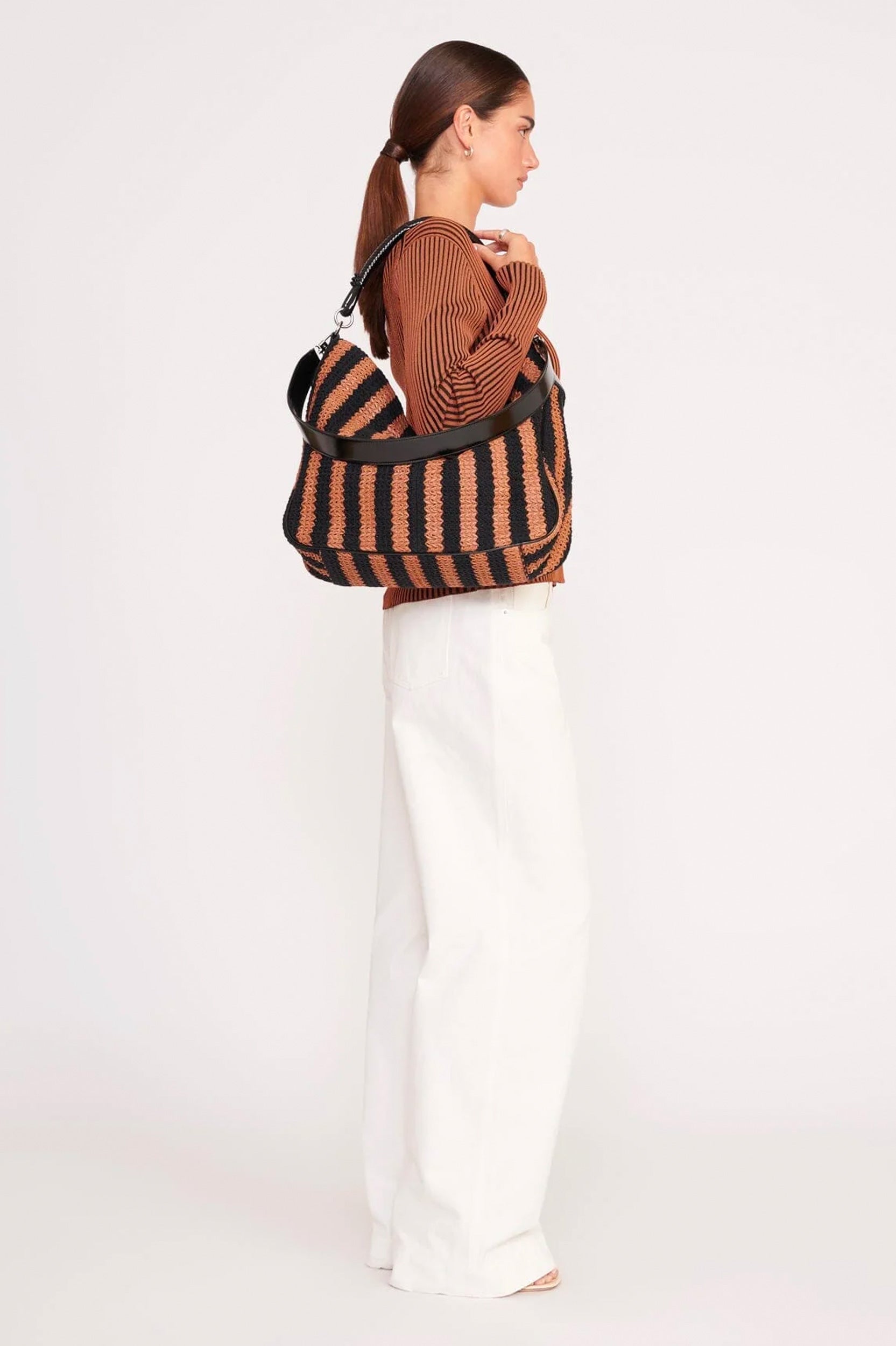 Perry Hobo Bag in Seashore Stripe