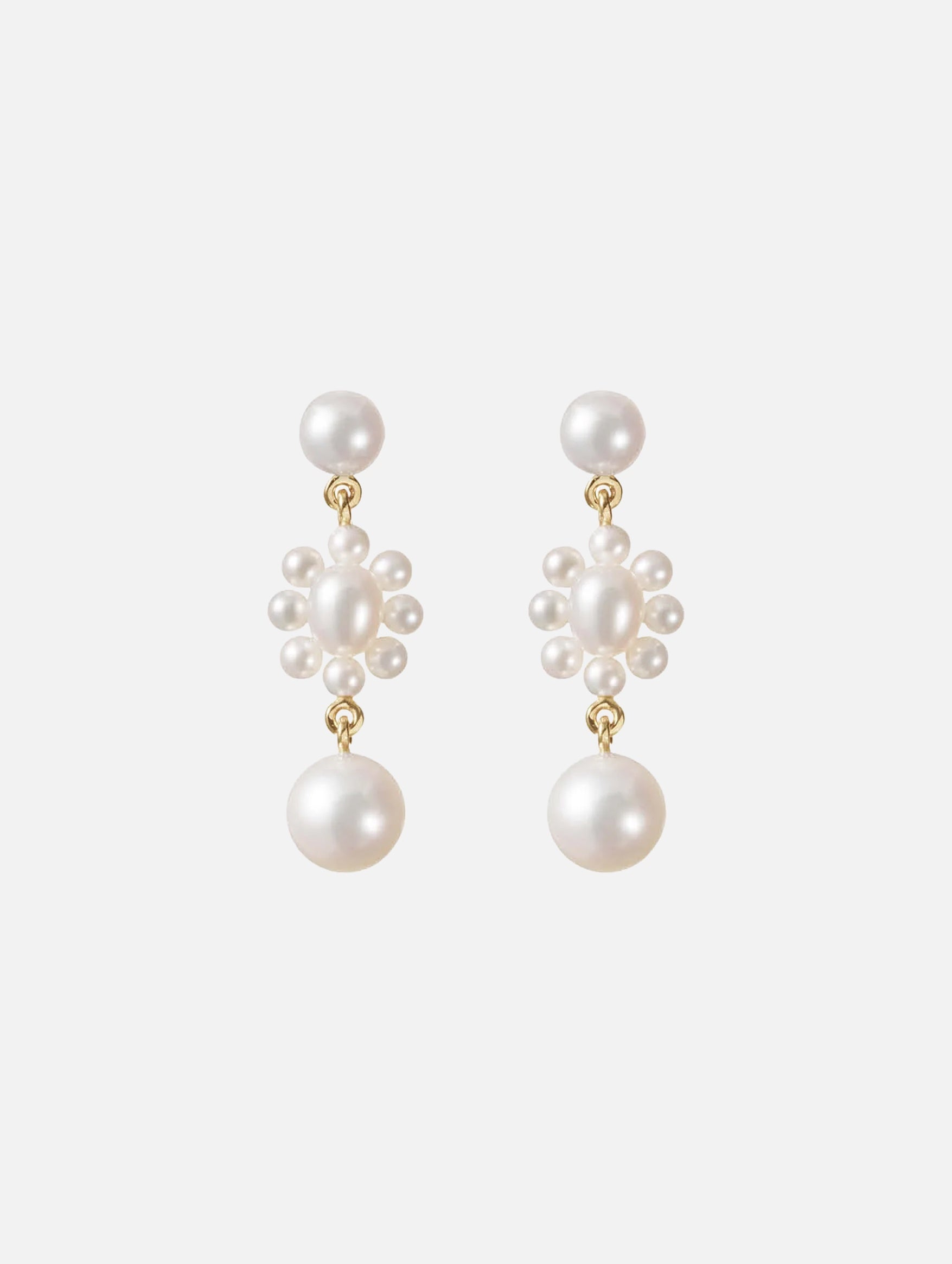 Petite Amis Marguerite Pearl Earrings